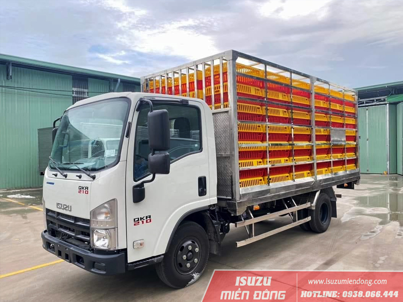 Xe tải Isuzu QKR 210 1.9 tấn thùng chở gia cầm
