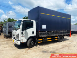 xe tải Isuzu npr 400 3t5 thùng chở xe máy