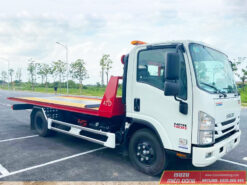 Xe cứu hộ sàn trượt Isuzu NPR 400 2T49 chở ô tô