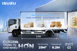 Xe Tải Isuzu NPR85ME5 3T5 Thùng Dài 6M2