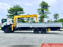 Xe Tải Isuzu 15 Tấn Gắn Cẩu Soosan SCS746L 8 Tấn 6 Khúc