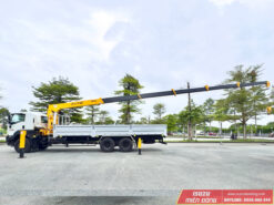 Xe Tải Isuzu 15 Tấn Gắn Cẩu Soosan SCS746L 8 Tấn 6 Khúc