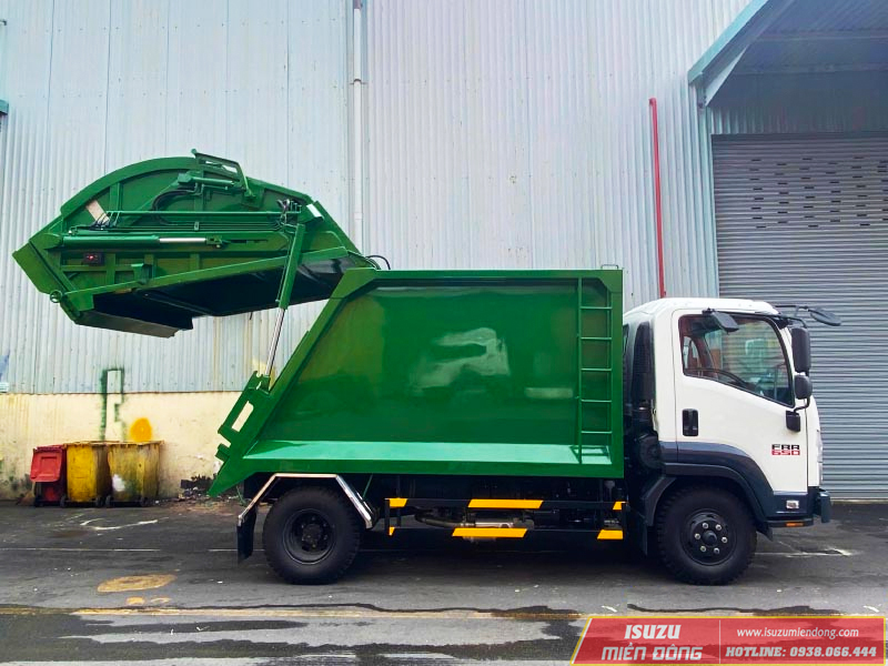 Xe Cuốn Ép Rác Isuzu FRR 650 9 Khối (9m3)