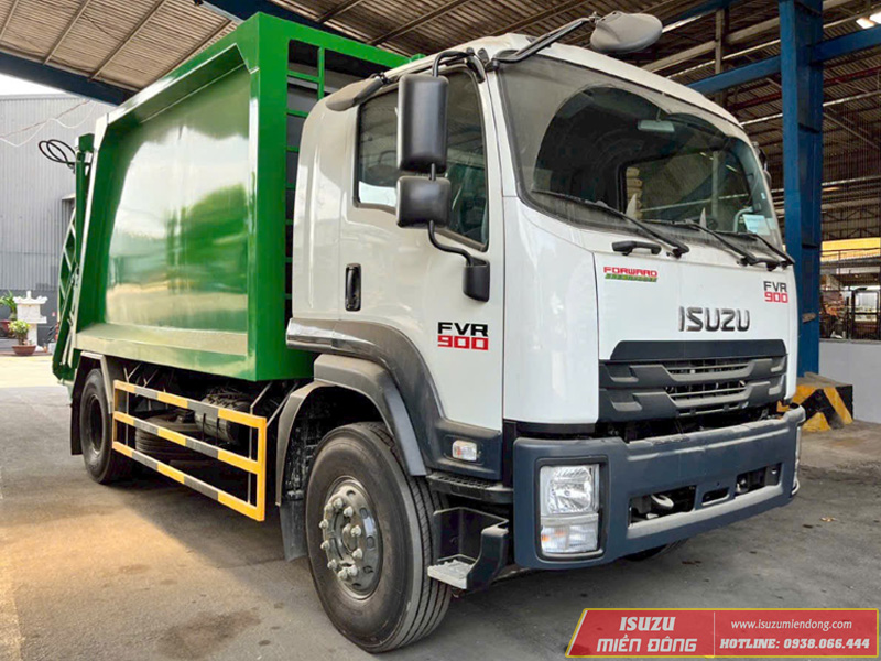 Xe ép rác Isuzu FVR 900 14 khối giải pháp thu gom rác chuyên nghiệp.