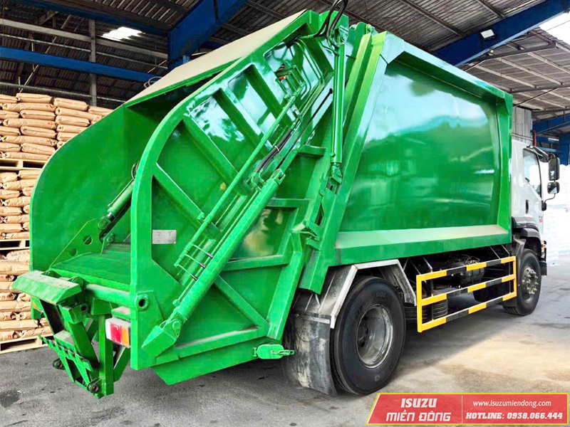 Xe Ép Rác Isuzu FVR 900 14 Khối - Ảnh 5