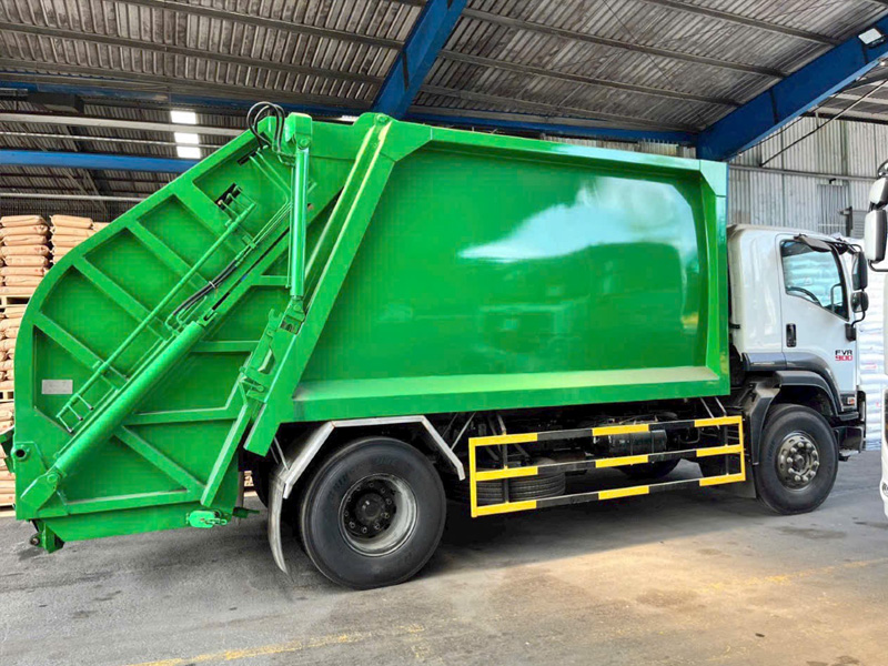 Xe Ép Rác Isuzu FVR 900 14 Khối - Ảnh 6